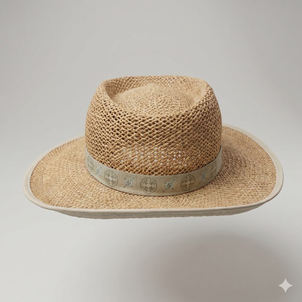 Columbia Mens L/XL Outdoors Coastal Fishermancore Staple Wide Brim Straw Hat